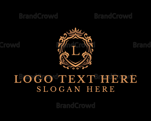 Elegant Crown Crest Logo