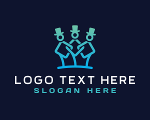 Social - Human Community Organization logo design