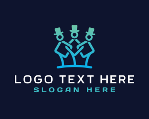 Human Resource - Human Community Organization logo design