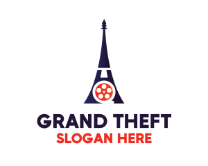 Production - Eiffel Tower Paris Reel logo design