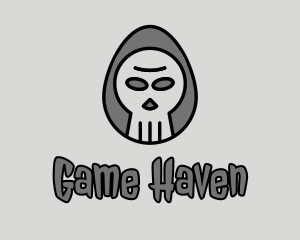 Gray Skull Egg  Logo