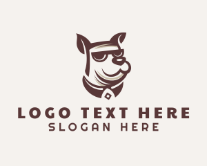 Vet - Cool Sunglasses Dog logo design