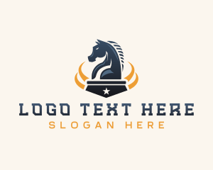 Strategy - Chess Knight Horse logo design