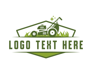 Mower - Grass Mower Farm logo design