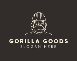 Gorilla - Hard Hat Gorilla logo design