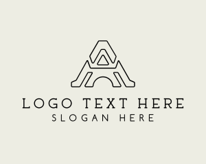 Tech Business Letter A Logo