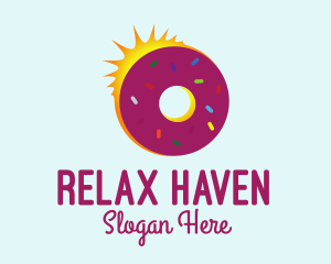 Sweet Donut Sun Logo