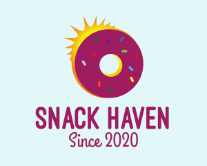 Sweet Donut Sun logo design