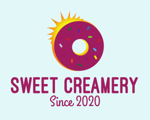 Sweet Donut Sun logo design