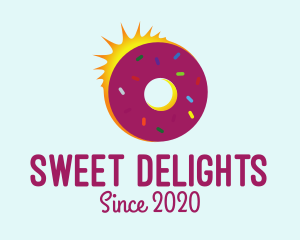 Sweet Donut Sun logo design