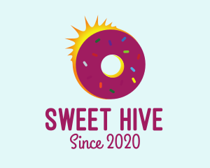 Sweet Donut Sun logo design