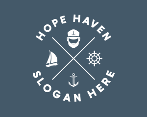 Ocean - Seafarer Maritime Sailor logo design