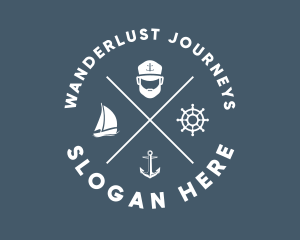Travelling - Seafarer Maritime Sailor logo design