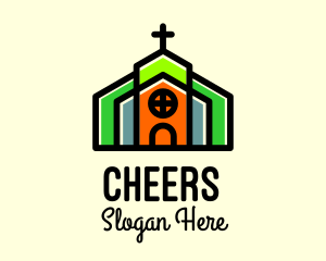 Letter Gg - Multicolor Church Building logo design