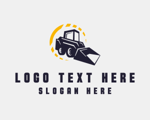 Construction - Construction Bulldozer Tractor logo design