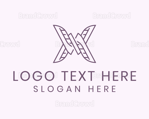 Digital Outline Letter X Logo
