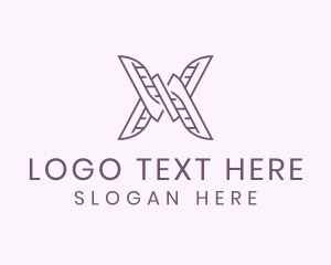 Digital Outline Letter X Logo