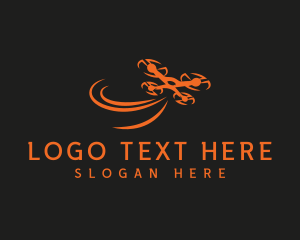 Fast Aerial Drone logo design