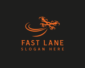 Fast Aerial Drone logo design