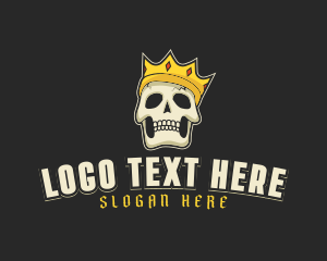 Monarchy - Regal Skull Esport logo design