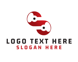 Merchandise - Abstract Tech Letter S logo design