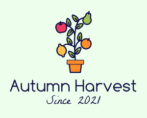 Organic Fruit Harvest logo design