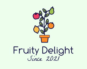 Organic Fruit Harvest logo design