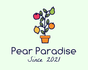 Pear - Organic Fruit Harvest logo design