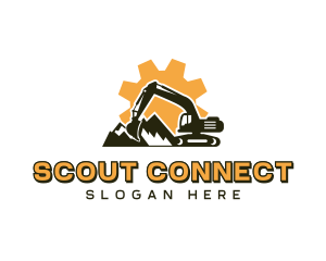 Quarry Mining Excavator Logo