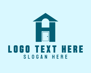 Shelter - Residential Housing Letter H logo design