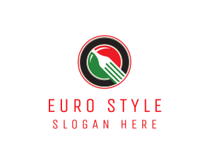 Europe - Italian Fork Restaurant logo design