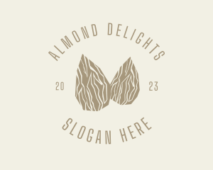 Delicious Almond Nuts logo design