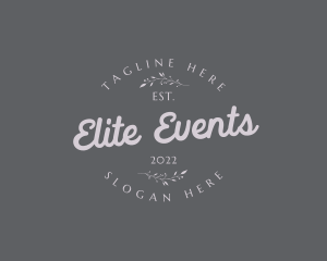 Elegant Wedding Event logo design