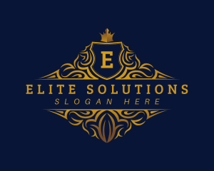 Prestigious - Elegant Crown Crest logo design