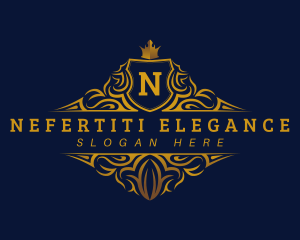 Elegant Crown Crest logo design