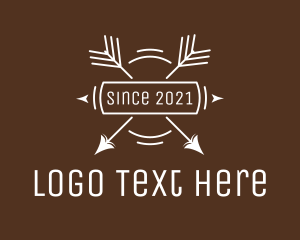 Hipster - Hipster Arrow Emblem logo design