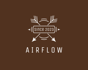 Hipster Tribal Arrow logo design