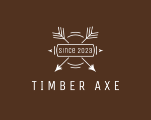 Hipster Tribal Arrow logo design