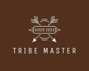 Hipster Tribal Arrow logo design