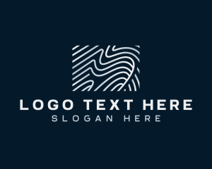 Surfing - Abstract Wave Pattern logo design