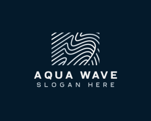 Abstract Wave Pattern logo design