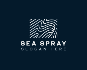 Abstract Wave Pattern logo design