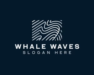 Abstract Wave Pattern logo design