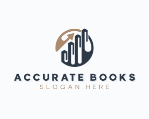 Bookkeeper - Finance Graph Investment logo design