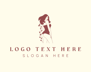 Bikini - Sexy Nature Woman logo design