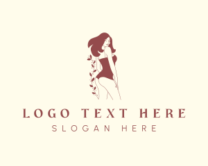 Lingerie - Sexy Nature Woman logo design
