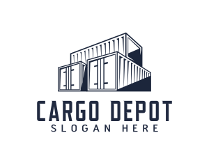 Depot - Storage Cargo Container logo design