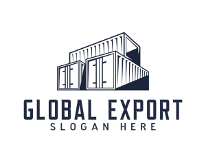 Export - Storage Cargo Container logo design