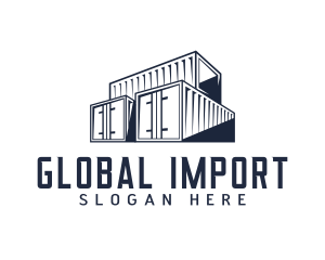 Import - Storage Cargo Container logo design