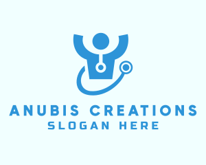 Doctor Stethoscope Checkup logo design